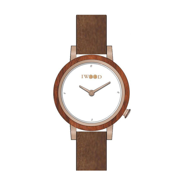 Iwood Real Wood Ladies Watch IW18443002 - Iwood Real Wood Ladies Watch IW18443002