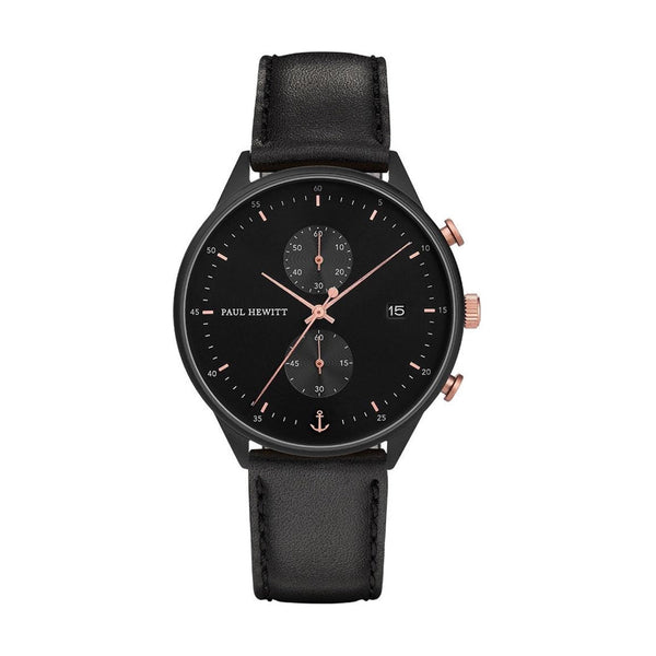 Paul Hewitt Midnight Ocean PH-C-B-BSR-2S Mens Watch Chronograph - Paul Hewitt Midnight Ocean PH-C-B-BSR-2S Mens Watch Chronograph