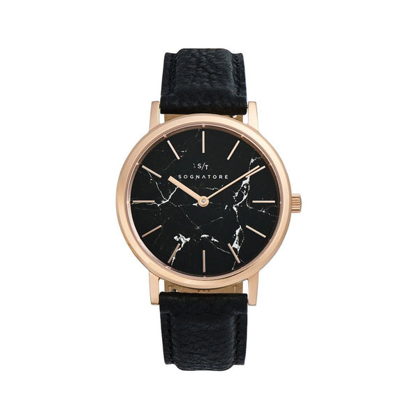 Sognatore Marble Black Rose Gold Ladies Watch / Mens Watch - Sognatore Marble Black Rose Gold Ladies Watch / Mens Watch